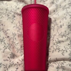 NWT Starbucks Studded Matte Pink Tumbler